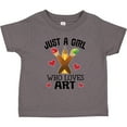 thumbnail image 3 of Inktastic Artist Just A Girl Who Loves Art Girls Toddler T-Shirt, 3 of 5