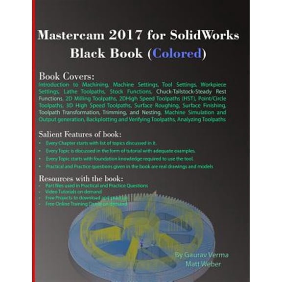 Pre-Owned Mastercam 2017 for SolidWorks Black Book (Colored)