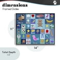 thumbnail image 4 of Stupell Industries Contemporary Blue First Words Black Framed Giclee Art, 14 x 11, by Carla Daly, 4 of 8