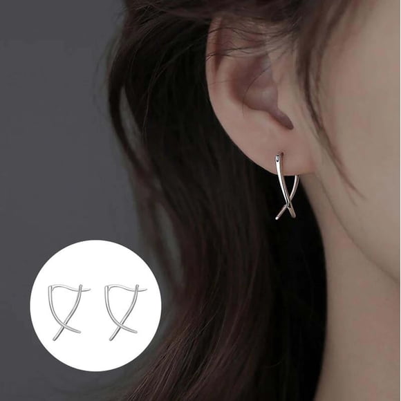 2025 Cool Style Feel Earrings, Crossed Line Earrings Earrings