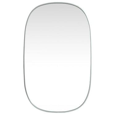 Elegant Decor MR2B3048SIL 30 x 48 in. Metal Frame Oval Mirror, Silver