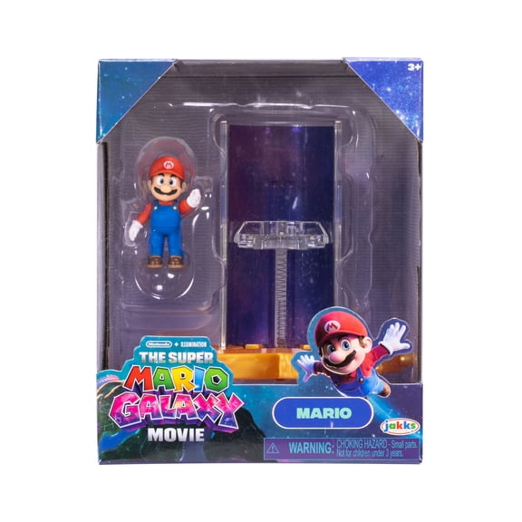 The Super Mario Galaxy Movie – 1.5 Inch Action Figure with Star Launcher Accessory – Mario