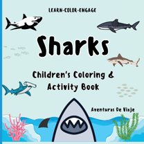 Children's Coloring and Activity Bo Sharks: With Fun and Safe Shark Facts for Children, (Paperback)