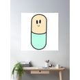 thumbnail image 2 of Happy Little Pills Poster Wall Art, Modern Wall Decor, 30x30 UNFRAMED, 2 of 3
