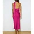thumbnail image 3 of XXXITICAT Women's Halter Tie Neck Satin Dress Open Back Wedding Party Maxi Dress(RO,XL), 3 of 4