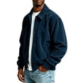 thumbnail image 6 of Men Lapel Collar Corduroy Button Jacket Long Sleeve Vintage Cargo Outer Coat with Pocket, 6 of 7