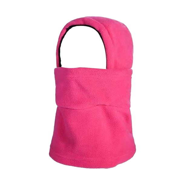 Jumpingount Sombrero a prueba de viento más cálido polar calavera cobertura completa sombreros al aire libre comodidad gorros protección invierno Sombreros Rosa roja Jumpingount AP009972-04