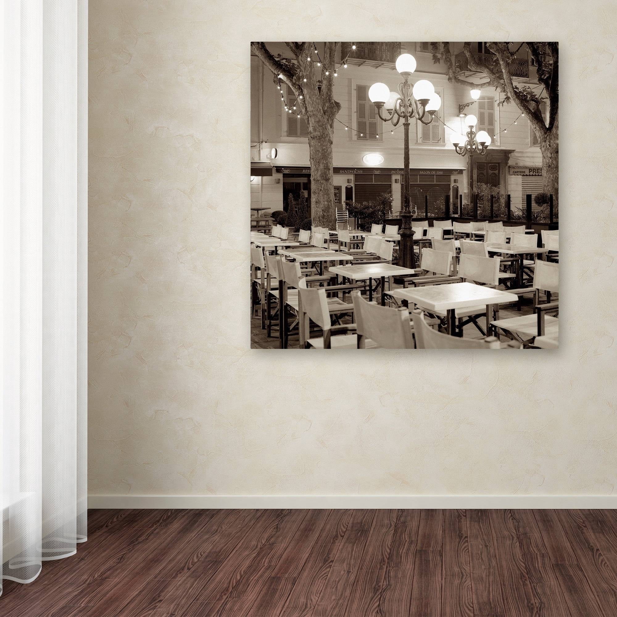 Trademark Fine Art "Cote d'Azur Cafe I" Canvas Art by Alan Blaustein
