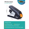 Deli Effortless Desktop Stapler, 40 Sheet Capacity, One Finger Touch