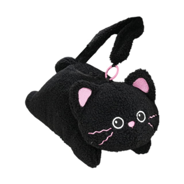 Porta pañuelos de peluche para coche, caja de pañuelos colgante, bonita, caja de pañuelos para servilletas, Gato