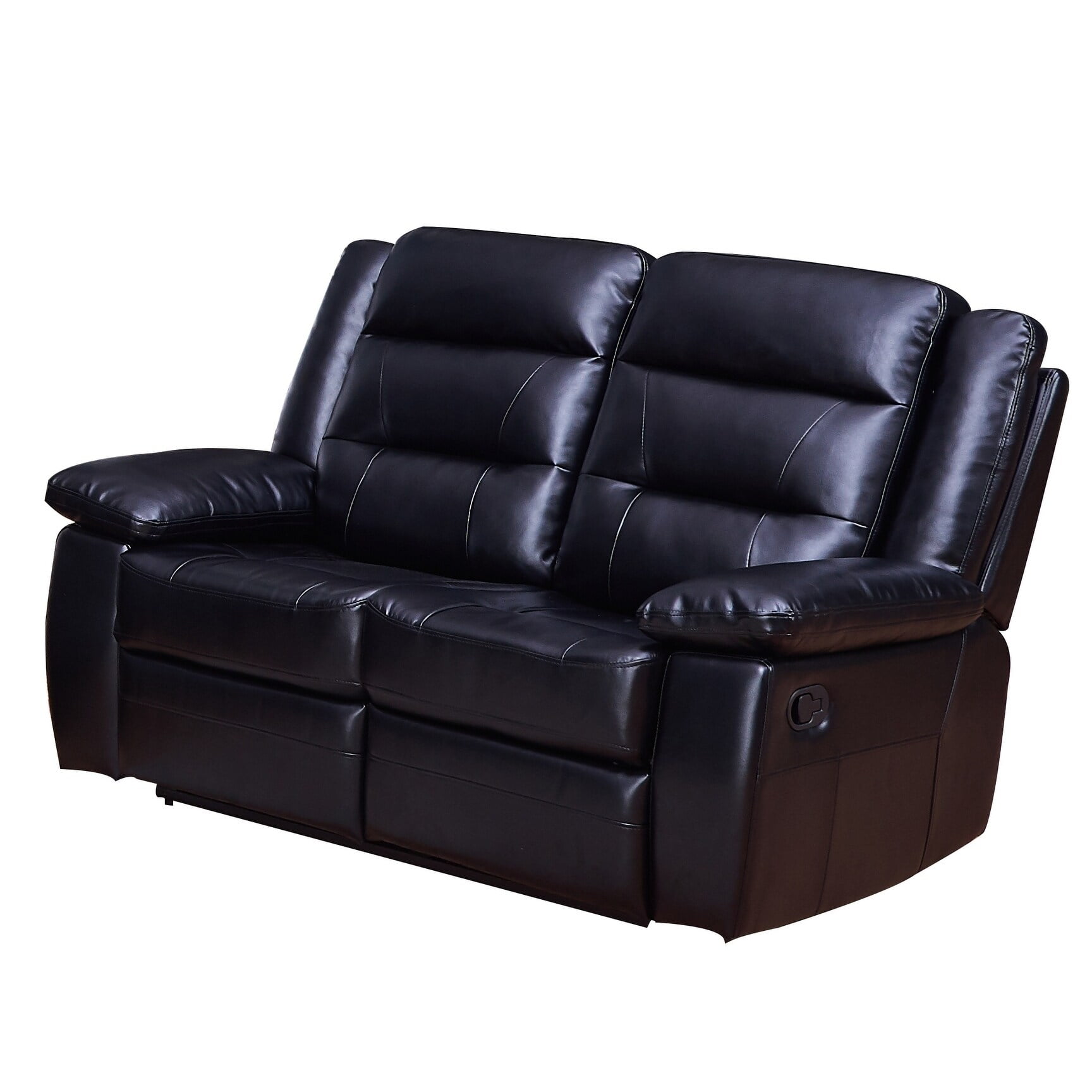 Vanity Art 2Seater Bonded Leather Sofa Set Manual Reclining Loveseat