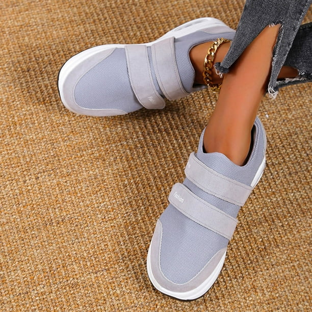 Zapatos casuales con tacón de cuña para mujer, zapatos viejos con suela gruesa, zapatillas deportivas Wmkox8yii shalkjhdk1019