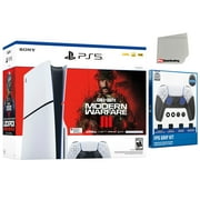 Sony PlayStation 5 Slim Disc Call of Duty Modern Warfare 3 Bundle with Surge FPS Grip Kit and Microfiber Screen Cleaner