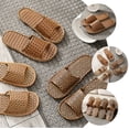 thumbnail image 2 of 1 par de pantuflas nórdicas tejidas de ratán y hierba para el hogar, para hombres y mujeres., 2 of 5