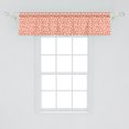 thumbnail image 2 of Ambesonne Retro Window Valance, Pastel Deformed Circles, 42" x 12", Burnt Sienna Dark Peach, 2 of 3