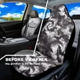 thumbnail image 4 of Uorisanigo Grey Tie Dye Car Seat Covers Front Seats Breathable Front Seat Cover Waterproof Protection Interior Accessories Suitable for Cars, SUV and Trucks, 4 of 7