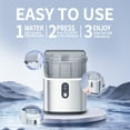 Auseo Nugget Ice Maker Countertop, Portable Ice Maker Machine with Self