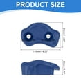 thumbnail image 2 of Rock Climbing Holds, 10 Pcs Small Climbing Rock Wall Grips with Double Hole for Playground Accessory, Blue-A, 2 of 7