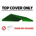 thumbnail image 5 of 12' X 20' Canopy Replacement Cover - for Frames 10' W X 20' L (See Diagram) Green Carport Replacement Top, 5 of 6