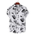thumbnail image 2 of IROINNID Men's Short Sleeve Printed Turn down Top Shirt, 2 of 9