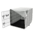 thumbnail image 3 of Panda Dog Crate Cover, Continuing Print of Heads with a Crown Cartoon Themed Fantasy World, Easy to Use Pet Kennel Cover Small Dogs Puppies Kittens, 7 Sizes, Charcoal Grey Pink White, by Ambesonne, 3 of 6