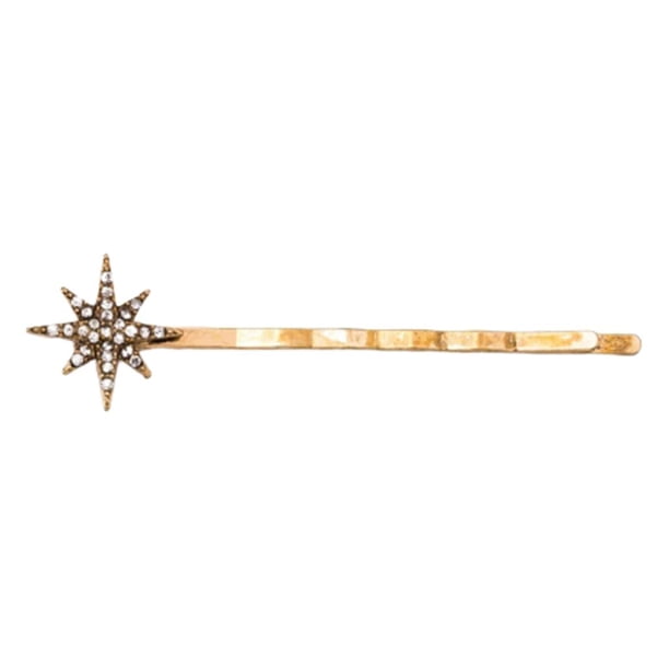 Horquilla de cristal de moda con forma de estrella para el pelo, pasador para boda, fiesta, decoración para el cabello 1.5cm