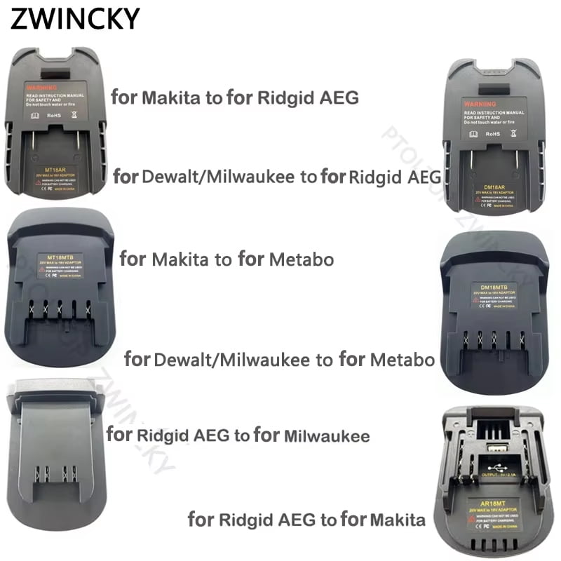 Battery Adapter Converter For  Mil*wau*kee/De*walt 18V Battery convert To Metabo 18v Power Tool Use