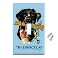 thumbnail image 2 of The Perfect Day Black Lab Labrador Dog Buoy Crab Fishing Plastic Wall Decor Toggle Light Switch Plate Cover, 2 of 4