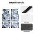 thumbnail image 5 of Crystal Fleece Car Floor Mats Set Of Four - Bottom Injection Molded For Easy Installation To Prevent Interior Contamination Suitable For Most Cars Aliceblue Geometric Patterns_2, 5 of 7