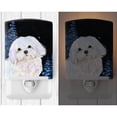 thumbnail image 2 of Caroline's Treasures SS8460CNL Starry Night Maltese Ceramic Night Light, 6x4x3", multicolor, 2 of 2