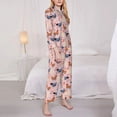 thumbnail image 3 of Fotbe Funny Chicken Pattern Long Sleeve Pajama Set for Women,Sleepwear Set,2-piece Loungewear Set,Soft PJs Comfy Nightwear with Pockets -Medium, 3 of 7