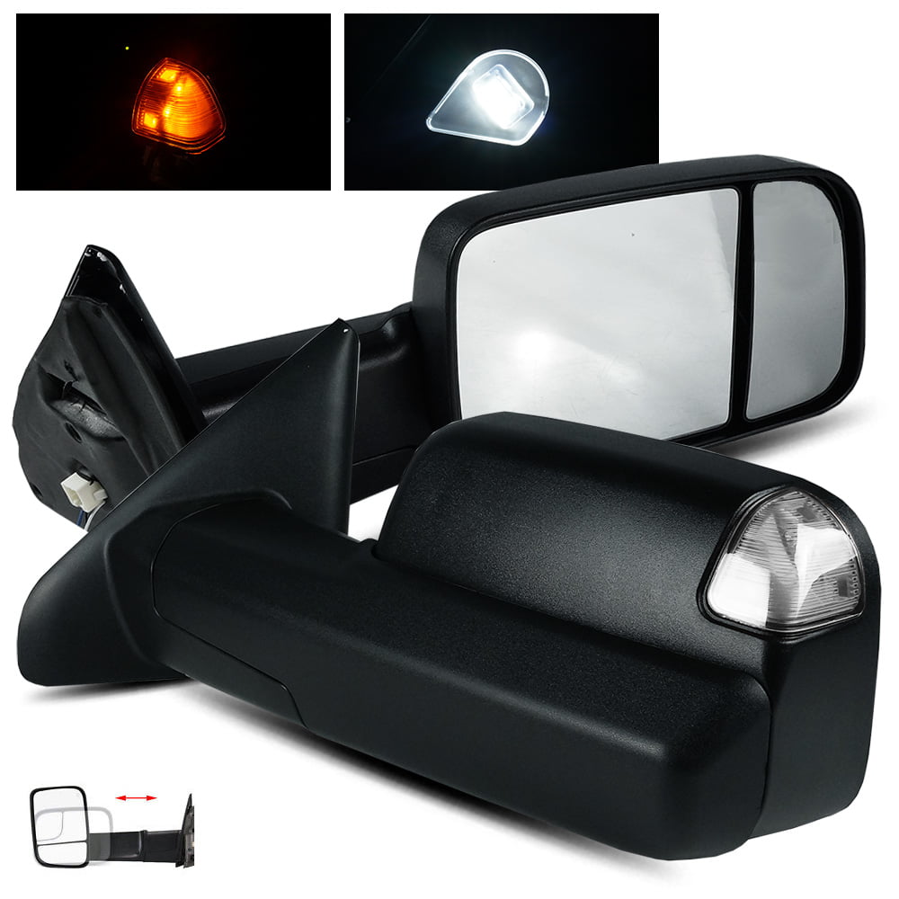 ModifyStreet Side Towing Mirrors for 2002-2008 Dodge Ram 1500/2003-2009 2007 Dodge Ram 2500 Tow Mirrors