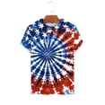 thumbnail image 5 of Jessboyy Mens Tie Dye Graphic Tee Short Sleeve Summer Holiday Tshirts 4th of July Independence Day USA T Shirts Patriotic Shirt Multicolor,L, 5 of 5