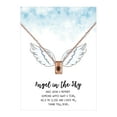 thumbnail image 4 of Anavia Mini Cube Cremation Jewelry Stainless Steel Keepsake Memorial Urn Necklace for Human with"Angel in the Sky" Comfort Card-[Rose Gold], 4 of 4