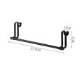 thumbnail image 2 of MesaSe Kitchen Over Door Towel Racks Easy to Install and Remove Racks for Door Storage Management(Black), 2 of 10