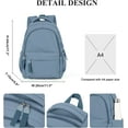 thumbnail image 3 of School Backpack for Women Men,Waterproof Bookbag for College Students Small Cute Backpacks Fits 15.6Inch Notebook Sapphire Blue, 3 of 8