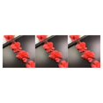 thumbnail image 5 of Bewildely Flor Perlas Encaje Borde Pasamanería Boda Chifón Cinta Aplique Bricolaje Costura rojo 3piezas, 5 of 5