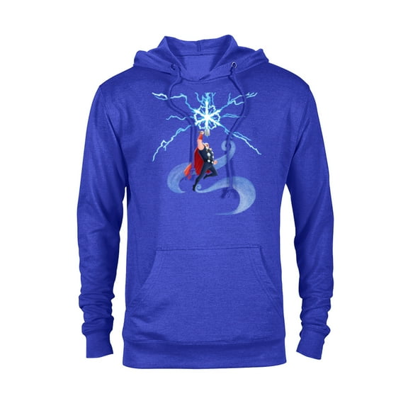Marvel Thor Winter Snowflake Holiday Standard - Pullover Hoodie for Adults – Customized-Royal Heather