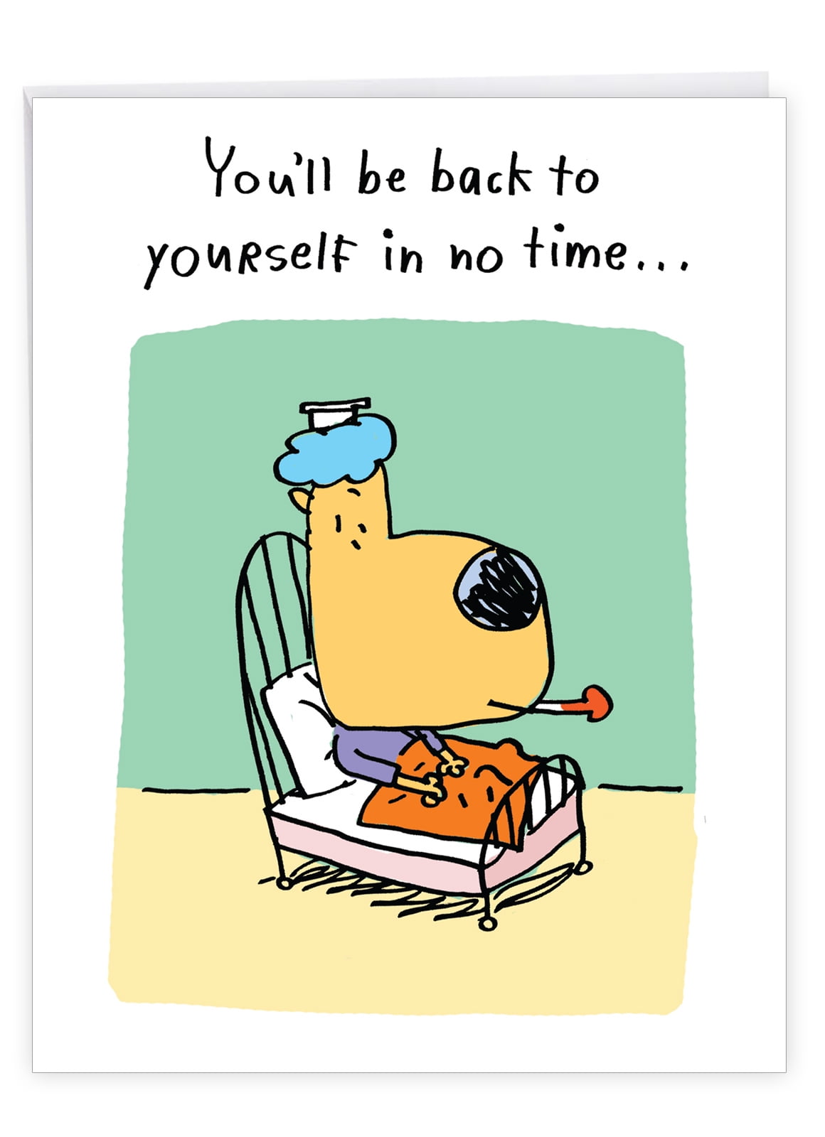Humorous Get Well Card The Good New Is The Doctor Says You'll Soon Be Back To. 