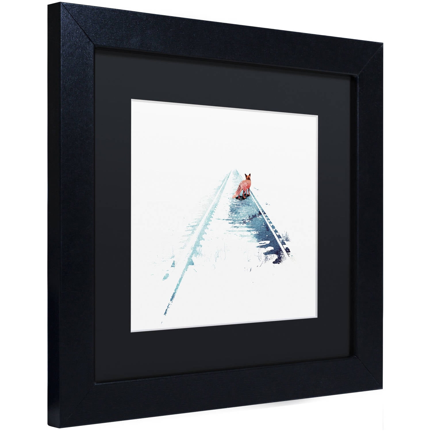 Trademark Fine Art 'From Nowhere To Nowhere' Canvas Art by Robert Farkas, Black Matte, Black Frame
