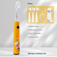 thumbnail image 3 of Cepillo de dientes eléctrico para niños ultrasónico inteligente tipo-c recargable DuPont cerdas suaves sensibles bebé 3-12 años, 3 of 5