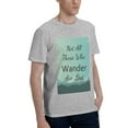 thumbnail image 2 of Bingfone Not All Those Who Wander Are Lost1 Men'S Loose Fit Short-Sleeve Pocket T-Shirt, 2 of 7