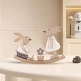 thumbnail image 2 of EUDIDV Easter Decor,Home Decoration Door Wall Hanging Easter Decorations Painted Wooden Crafts,Easter Figurines, 2 of 7