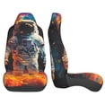 thumbnail image 3 of Sikiie Astronaut Cosmic Rainbow Car Seat Protector 2 Pack Car Seat Cushion Mat, Car Seat Covers for SUV, Truck, Van, 3 of 7