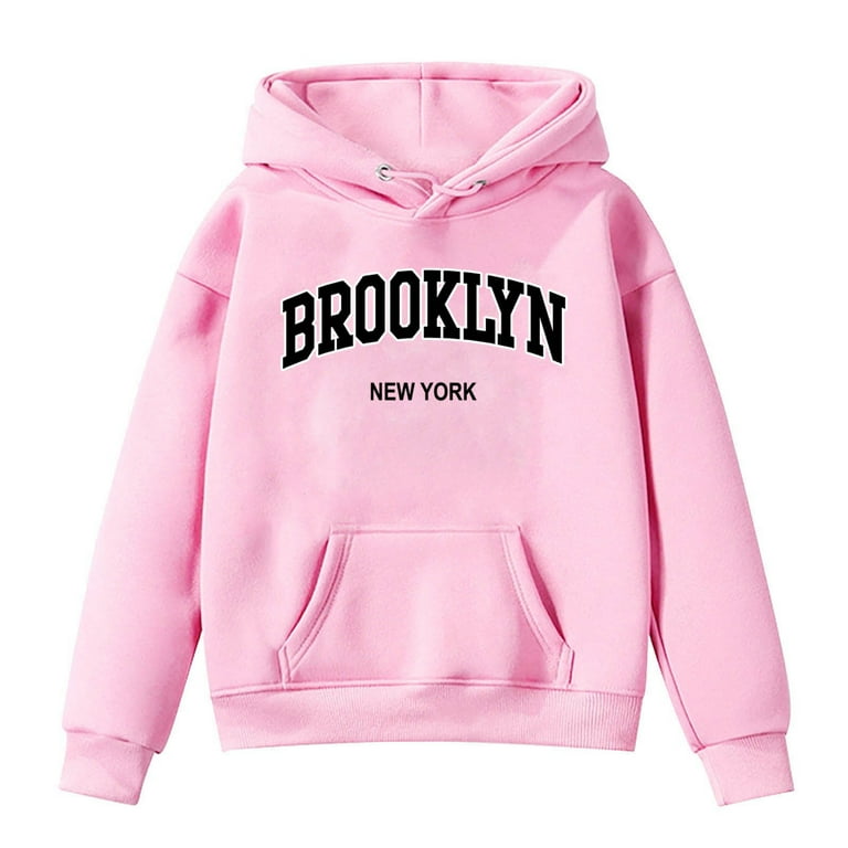Boys Hoodie Kids City Name Pink Hoodies Long Sleeve Hooded