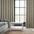 thumbnail image 5 of HPD Half Price Drapes Oatmeal Grommet Faux Linen Room Darkening Curtains for Bedroom & Living Room Curtains (1 Panel), Door & Window Curtains 120 inches long, Grommet curtains & drapes, 50W X 120L, 5 of 12