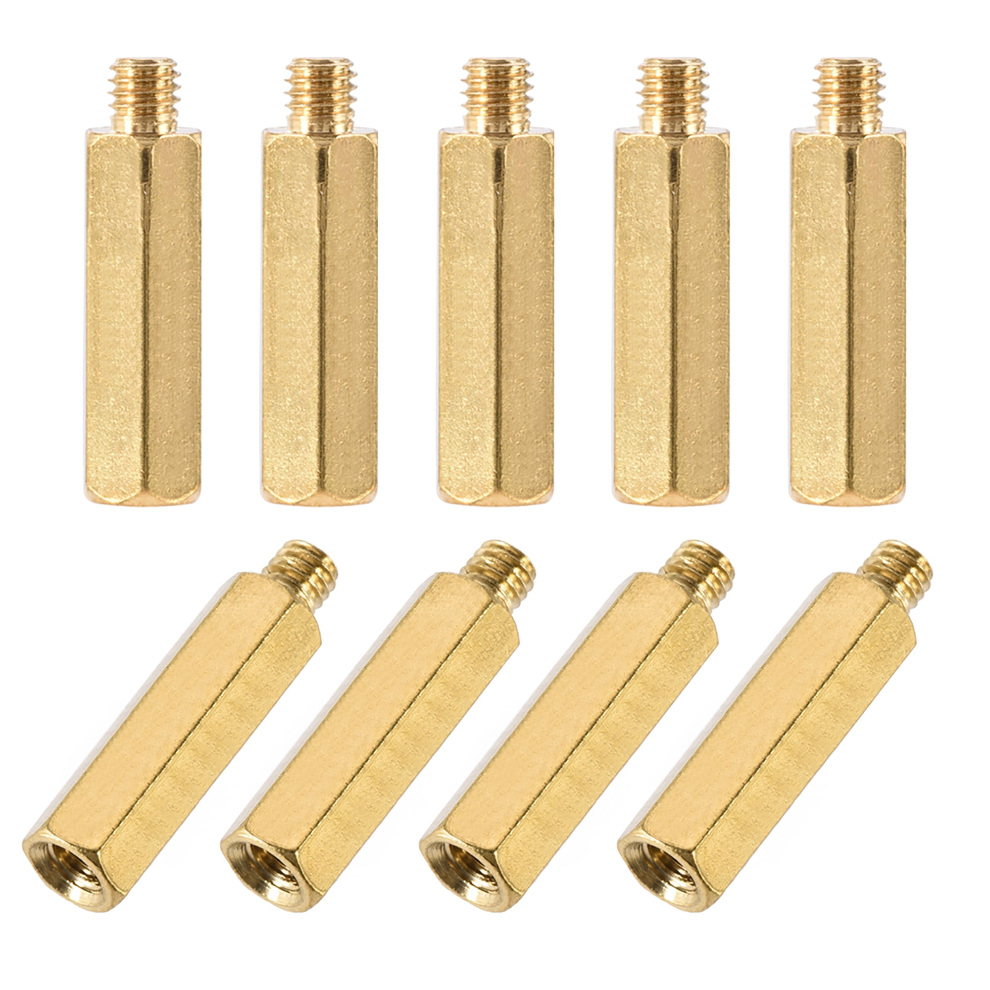 M3 x 17 mm + 3 mm Male to Female Hex Brass Spacer Standoff 30pcs
