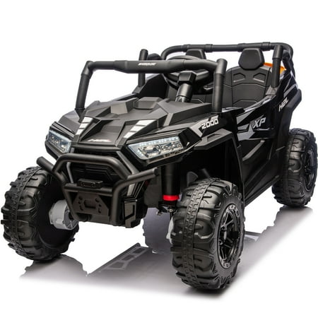 iRerts 24V Ride on Toys for Big Kids, 2 Seater Ride on Car UTV for Kids with Remote Control, Bluetooth, Music, Shovel, Storage Space, Kids Cars Electric Vehicles for Boys Girls 3-8 Ages Gifts, Pink