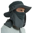 thumbnail image 2 of DDYOUTDOOR 07-281 Fashion Summer Outdoor Gardening Sun Protection Fishing Cap Neck Face Flap Hat Wide Brim DarkGray, 2 of 7