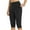Black, variant on SwiftWear Women's High-Waist Tummy Control Leggings Capri Pants with Pockets - Stretchy Wear for Yoga, Gym